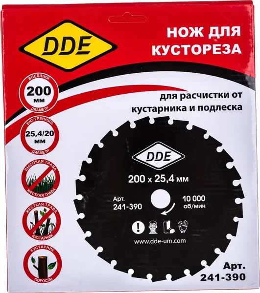 Диск для кустореза DDE Wood Cut / 241-390