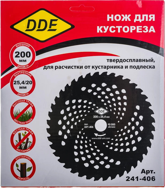 Диск для кустореза DDE Wood Cut / 241-406