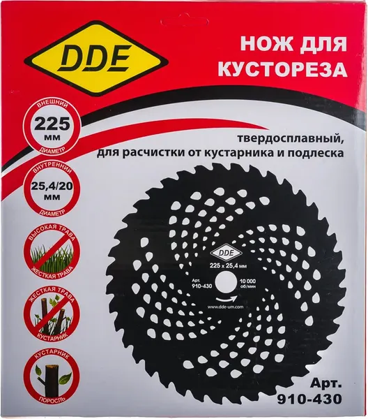 Диск для кустореза DDE Wood Cut / 910-430