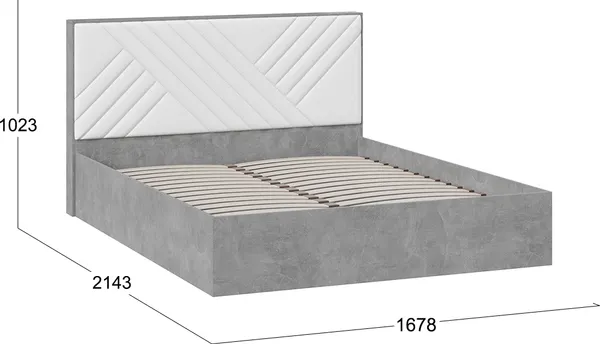Двуспальная кровать ТриЯ Хилтон универсальная тип 1 160x200