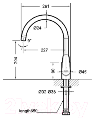 Смеситель Bravat Sourse F7173218CP