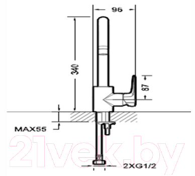 Смеситель Bravat Sourse F7173218CP