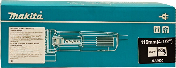 Профессиональная угловая шлифмашина Makita GA4600