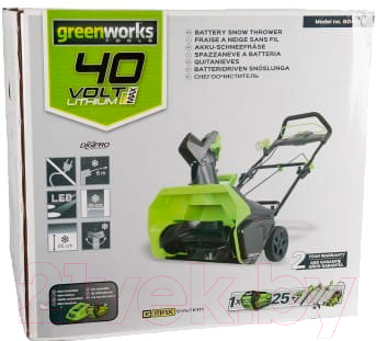 Снегоуборщик Greenworks GD40SB