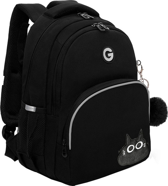 Школьный рюкзак Grizzly Черный кот / RG-660-5 - фото