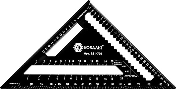 Угольник Кобальт Столярный / 921-701