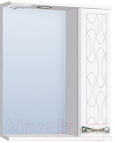 Шкаф с зеркалом для ванной Vako Винтаж 60 R / 16780 - фото