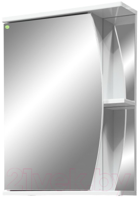 Шкаф с зеркалом для ванной Vako Луна 55 L / 10686 - фото
