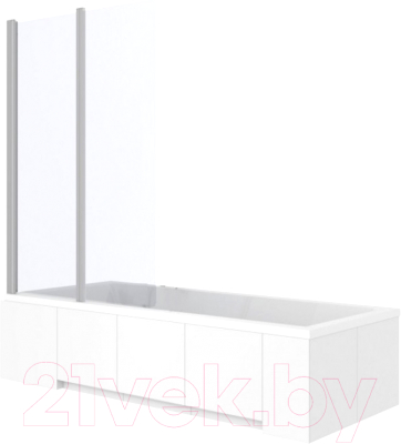 Стеклянная шторка для ванны REA Agat-2 80 / REA-W0700 - фото