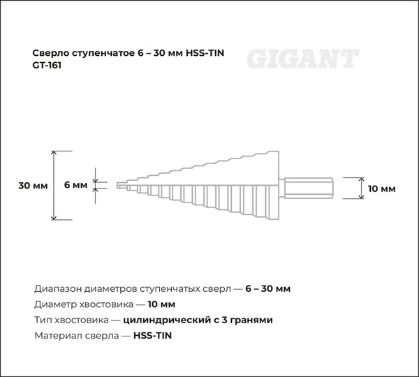 Сверло Gigant GT-161