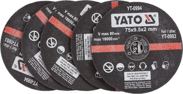 Набор отрезных дисков Yato YT-0994