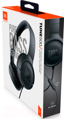 Наушники-гарнитура JBL Tune 500 / T500BLK