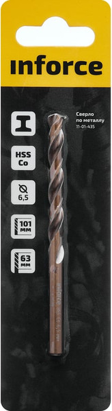 Сверло Inforce По металлу HSS-Co / 11-01-435