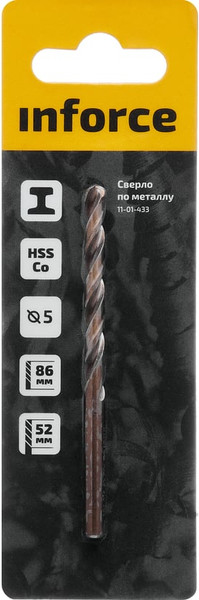 Сверло Inforce По металлу HSS-Co / 11-01-433