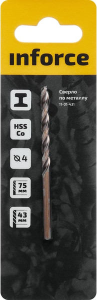 Сверло Inforce По металлу HSS-Co / 11-01-431