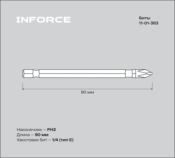 Набор бит Inforce РН2x90 / 11-01-383