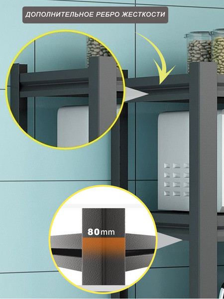 Стеллаж металлический Modular Shelving 70x30x75B