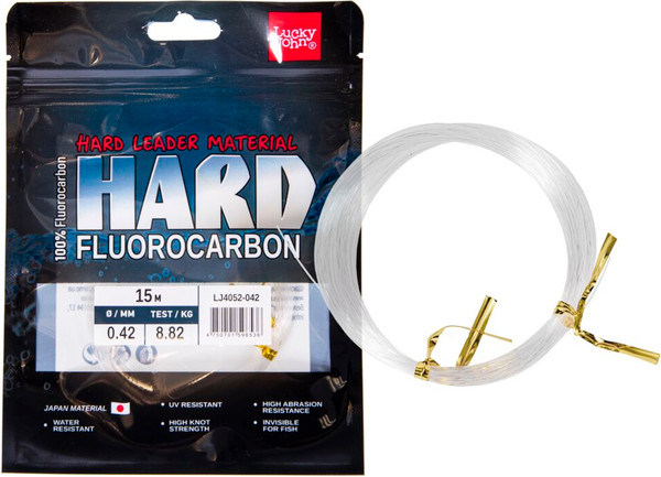 Леска монофильная Lucky John Fluorocarbon Hard 015/042 LJ4052-042 - фото