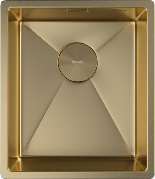 Мойка кухонная ZORG Zerox 38 U / IF PVD Gold - фото