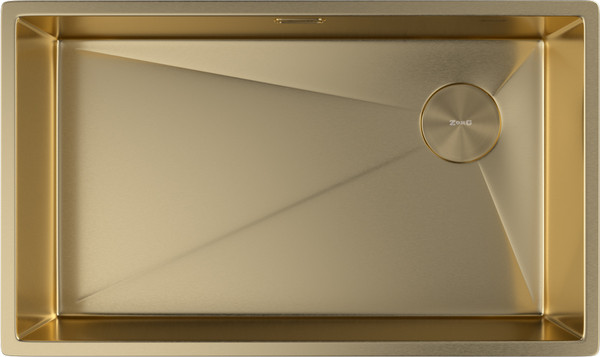 Мойка кухонная ZORG Zerox 74 U / IF Side SF PVD Gold - фото