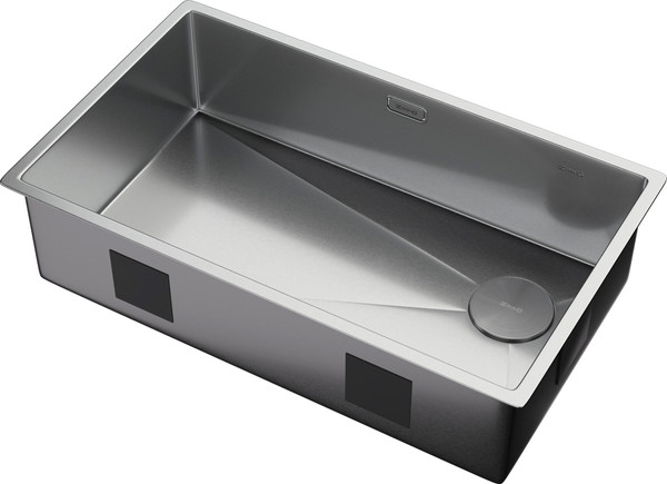 Мойка кухонная ZORG Zerox 74 U / IF Side SF Steel - фото