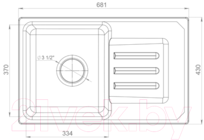Мойка кухонная GranFest Smart 680