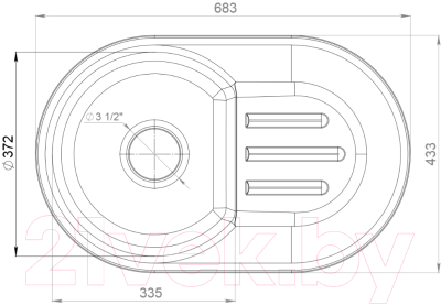 Мойка кухонная GranFest Smart 685 (песочный)
