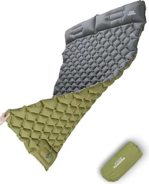 Туристический коврик RoadLike Duo 437153 (серый/зеленый)