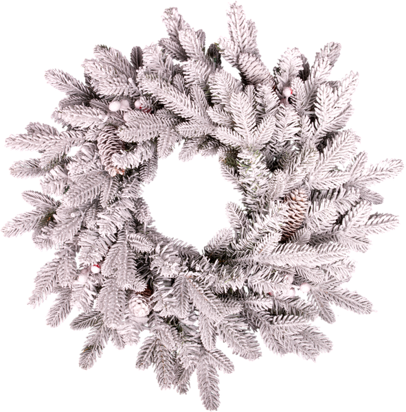Венок Winter Fun Рождественский заснеженный / 26615-50CM