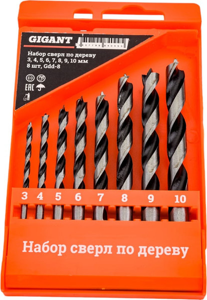 Набор сверл Gigant Gdd-8