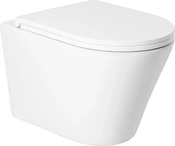Унитаз подвесной с инсталляцией Saniteco KW-9005W + Ани Пласт WCP4133