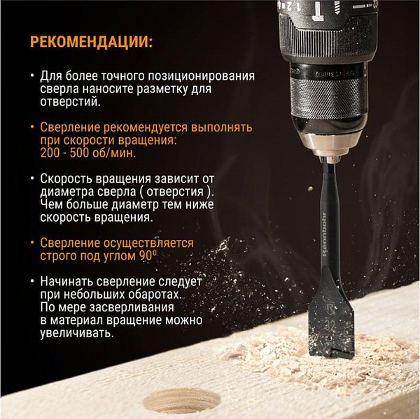 Сверло Rennbohr Turbo 25x152мм / 759025