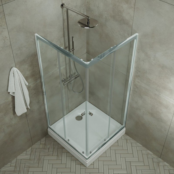 Душевой уголок Maroni Stile Chromo-GLS 80x80 Twins