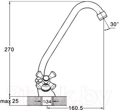 Смеситель G.Lauf QMT4-C722