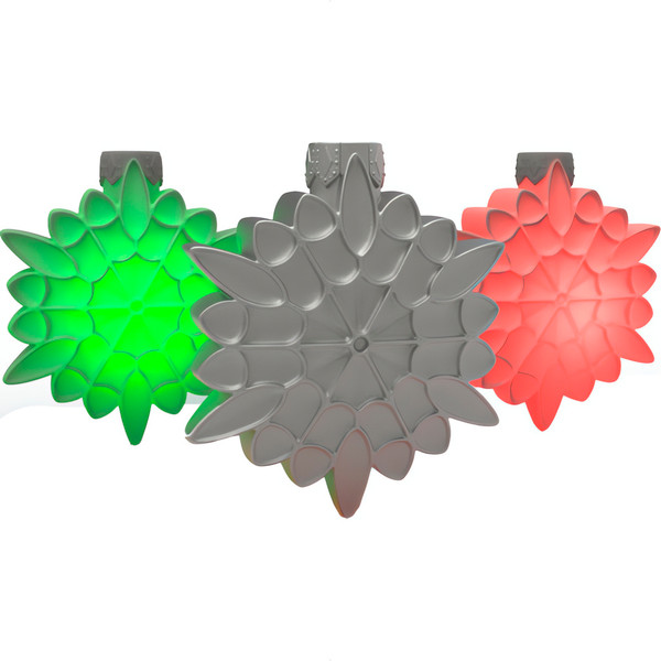 Садовая фигура-светильник БЕРКАНО Snowflake / RGB 210_128_45_105 - фото