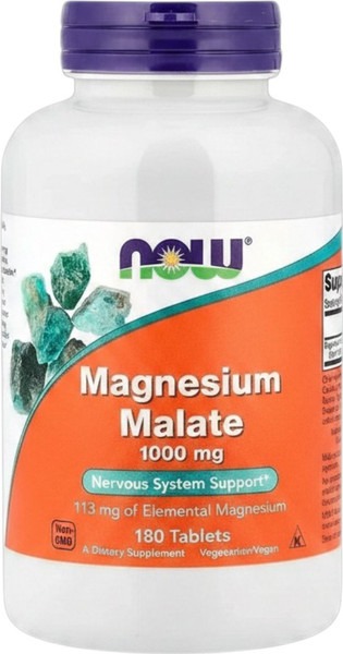 Минерал NOW Magnesium Chelate Malate 1000mg