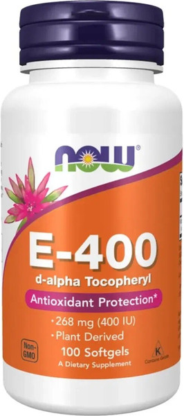 Витамин NOW E 400 IU With Mixed Tocopherols