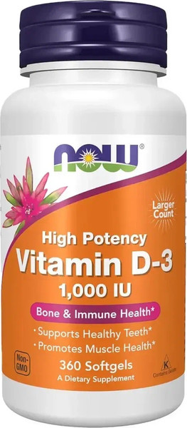 Витамин NOW D3 1000 IU