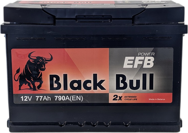 Автомобильный аккумулятор BLACK BULL EFB R+ 790A / 6СТ-77.0EFB - фото