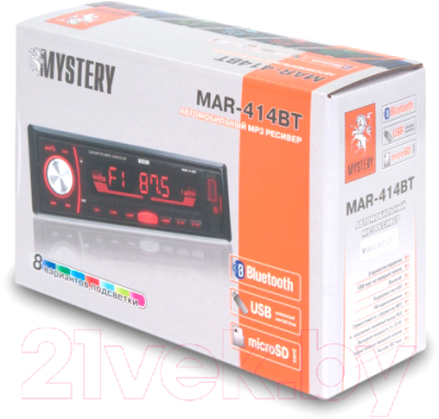 Бездисковая автомагнитола Mystery MAR-414BT