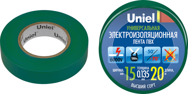 Изолента Uniel UIT-135P 20/15/01 / 04486