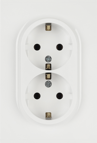 Розетка ЭРА Arktik 16-2104-01 2X2P+E Schuko 16А-250В / Б0070444