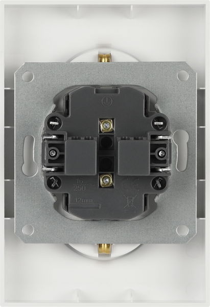 Розетка ЭРА Arktik 16-2104-01 2X2P+E Schuko 16А-250В / Б0070444