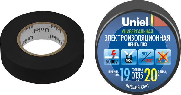 Изолента Uniel UIT-135P 20/19/01 / 04478
