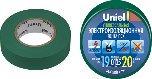 Изолента Uniel UIT-135P 20/19/01 / 04480