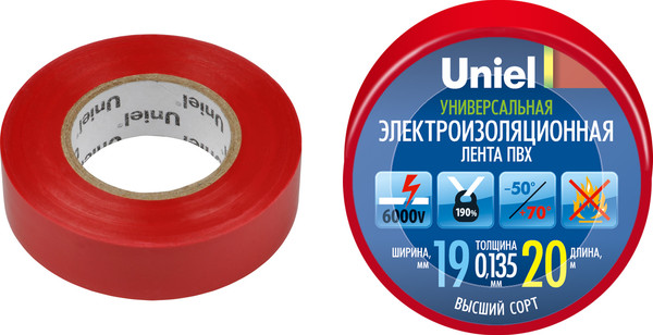 Изолента Uniel UIT-135P 20/19/01 / 04479