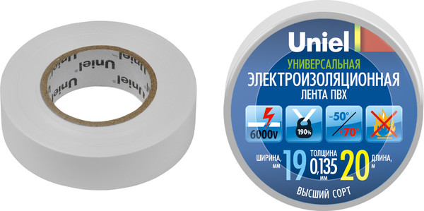Изолента Uniel UIT-135P 20/19/01 / 04481