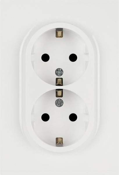 Розетка ЭРА Arktik 16-2105-01 2X2P+E Schuko 16А-250В / Б0070454