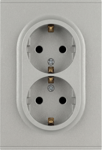 Розетка ЭРА Arktik 16-2105-03 2X2P+E Schuko 16А-250В / Б0070456
