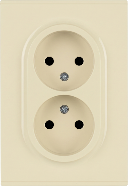 Розетка ЭРА Arktik 16-2107-02 2X2P 16А-250В / Б0071682